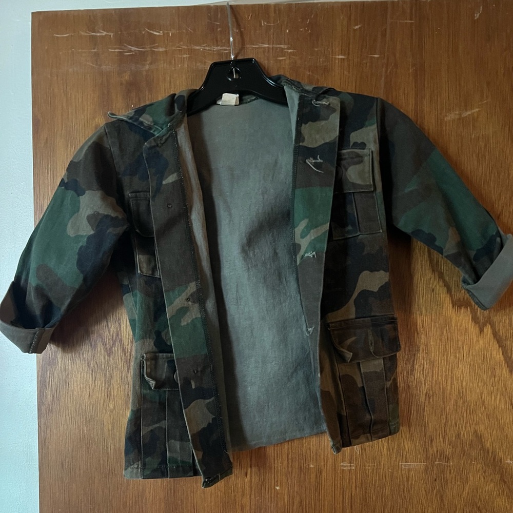 Army fatigue boys jacket